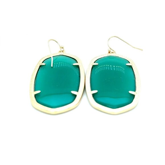 Kendra Scott Green Stone Earrings - Picture 2 of 6